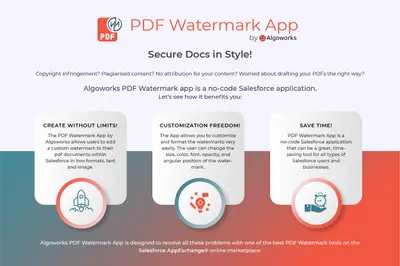 PDF Watermark App by Algoworks — Salesforce plugin