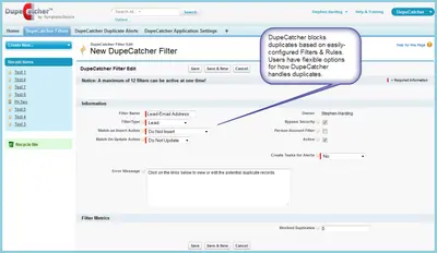 Prevent duplicates in real time with DupeCatcher — Salesforce plugin