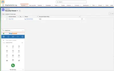 RingEX by RingCentral: Business Phone | Webinar | SMS | Click-to-call — Salesforce plugin