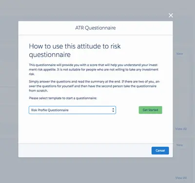 Risk Profiling Tool for Financial Services Cloud — Salesforce plugin