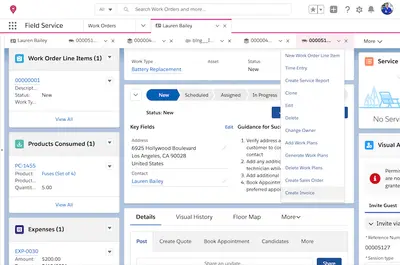 Salesforce Field Service and Billing Connector — Salesforce plugin