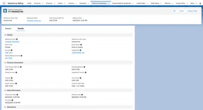 Salesforce Revenue Cloud, Billing | Finance Logging Connector — Salesforce plugin