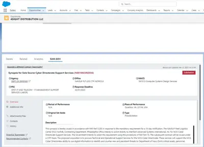 SAM.gov Connector — Salesforce plugin