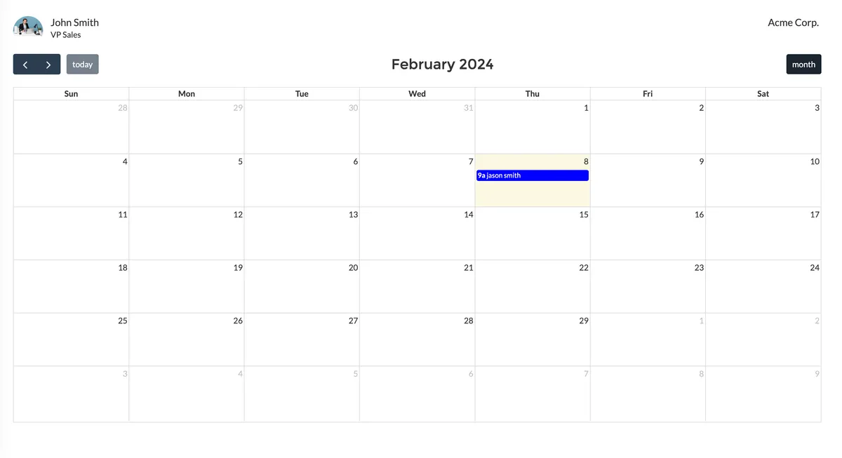 Schedule Me — screenshot from the Salesforce AppExchange listing