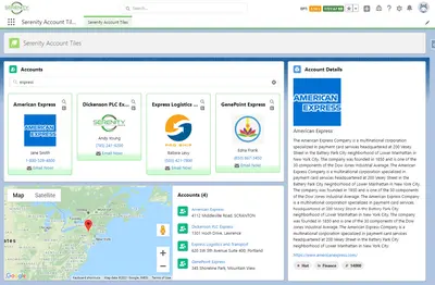 Serenity Account Tiles — Salesforce plugin