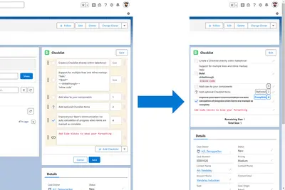 Simple Sizing Checklist — Salesforce plugin