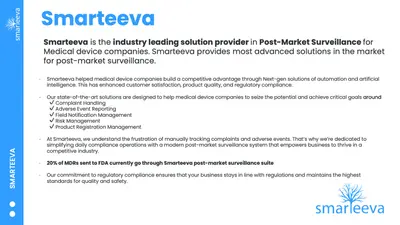 Smarteeva Post Market Surveillance — Salesforce plugin