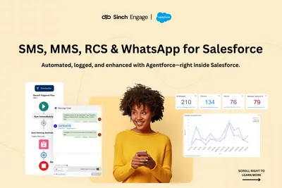 SMS for Salesforce by Sinch Engage — SMS, MMS, WhatsApp & RCS — Salesforce plugin