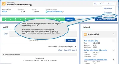 Surfwriter Products Manager — Salesforce plugin