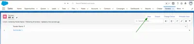 Tender Management — Salesforce plugin
