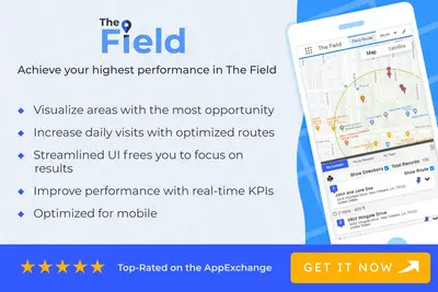 The Field: Maps, Mapping Territory, Routing, Territory Management, Sales Route — Salesforce plugin