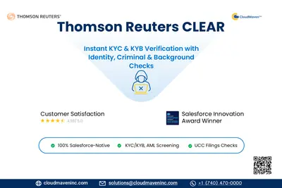 Thomson Reuters CLEAR Criminal Checker for Salesforce background checks — Salesforce plugin