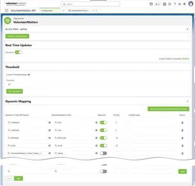 VolunteerMatters Salesforce Connector — Salesforce plugin