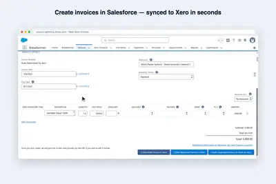 Xero Integration — Salesforce plugin