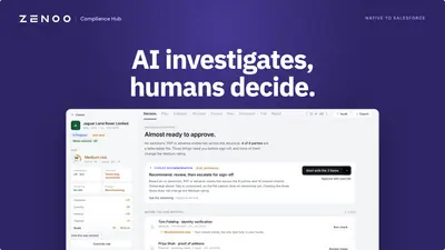 Zenoo: KYB, UBO & Business Onboarding, Salesforce-Native — Salesforce plugin