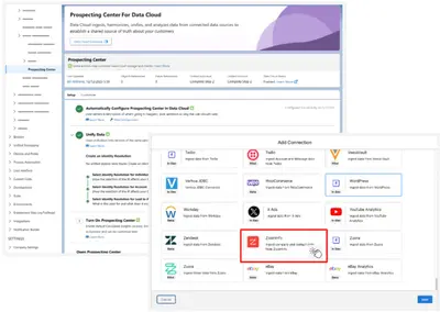 ZoomInfo for Prospecting Center — Salesforce plugin